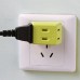 5PCS 1 in 3 out Plug Travel Necessory P2574 Portable Socket 