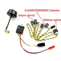 5.8G 32CH 600mw Telemetry Transmitter TX  for Gopro 3/ 4 Mobius Active 808 SJ4000/5000/6000 DJI Phantom 2 Version