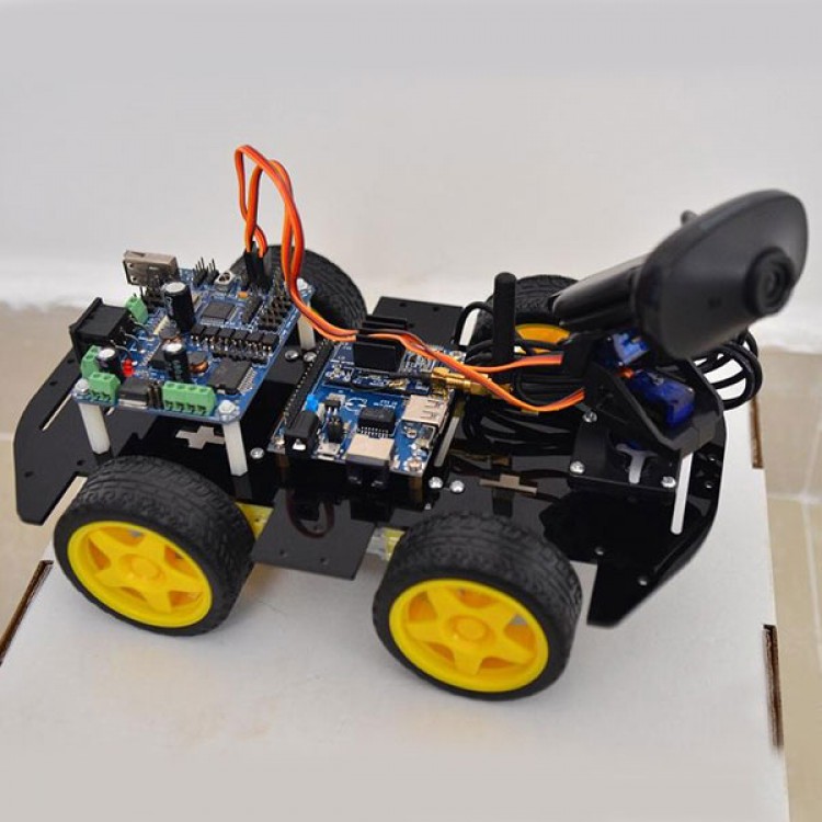 WiFi Smart Robot Car Chassis Kits & 9G Video Servo Gimbal & Infrared ...