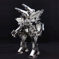 Metal Destroyer 2 Transformer Kits Nickelage Phone Holder Case for DIY Learner Toy Boy Gift