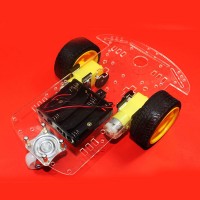 Smart Car Chassis Avoiding Obstacles Tracking Speed Detection Kits for Car Competition w/ Inner Wheel