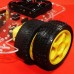 Smart Car Chassis Avoiding Obstacles Tracking Speed Detection Kits for Car Competition w/ Inner Wheel