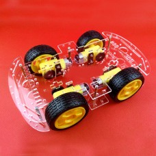 Smart Car Chassis Kits 4WD Strong Magnetic Motor w/ Coded Disc Double Layer
