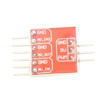 Mini 2 Channel Video Switcher Straight Pin FPV Camera Remote Control for Multicopter FPV Photography