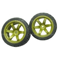 4PCS 1:10 Durable Nylon Wheel Soft Deep Texture for Racing Car