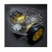 RT-4 Smart Car Three Layers Chassis Robotic Mini Car Avoding Obstacle Tracking w/ Coded Disc