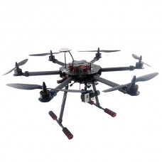 600MM GF-HF600 Carbon Fiber Mini Hexacopter I Shape Umbrella Folding w/ Landing Gear for FPV Photography