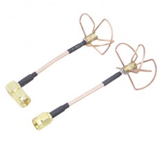 5.8G Four Clover Receiving RX Antenna Straight Head RP-SMA for Multicopter FPV Photography