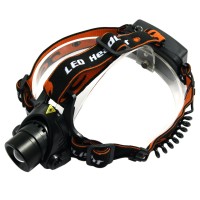 204 Q5 Side Switch Orange Strap High Power Headlamp Camping Headlight Cycling Lanterna LED