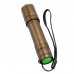 006T6 2017 T6 Brown Zoom Mini Flashlight Flashlight Torch Use Battery for Hiking Camping Outdoor Sports 