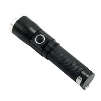 Black 515 Mini Flashlight 5W XPE LED 600Lm Rechargeable Flashlight Torch w/ Charging Port 