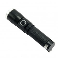 Black 515 Mini Flashlight 5W XPE LED 600Lm Rechargeable Flashlight Torch w/ Charging Port 