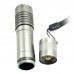 006T6 Grey Mini Flashlight Torch Zoom Flat Head Use Battery for Hiking Camping Fishing Outdoor Sports 