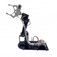 5DOF Mechanical Arm Metal Structure Holder Kits w/ Metal Servo Horn & 1501MG Servos for Robot Teaching Platform