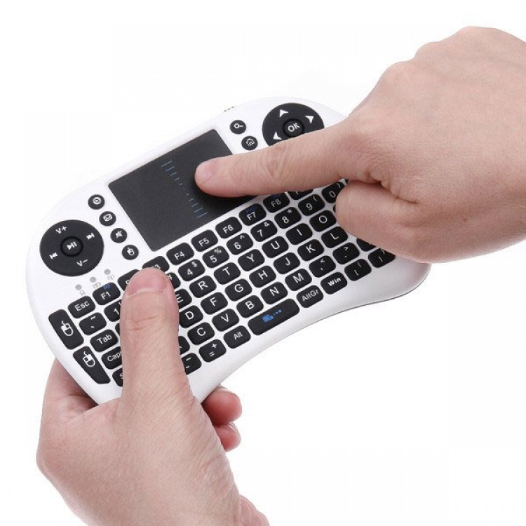 RTMWK08 2.4G Touch Screen Multimedia Wireless MINI Keyboard White