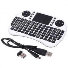 RT-MWK08 2.4G Touch Screen Multimedia Wireless MINI Keyboard White