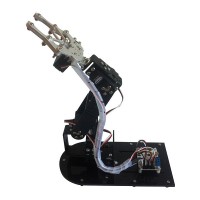 4DOF Mechanical Arm Metal Structure Holder Kits w/ Metal Servo Horn for Robot Teaching Platform