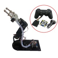 4DOF Mechanical Arm Metal Structure Holder Kits w/ Metal Servo Horn & MG996R Servos & 32CH Control Board & PS2 Handle for Robot Teaching Platform