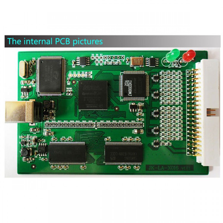 LA1016 USB Logic Analyzer 16CH 100M Sampling 10G Sample Depth PWM