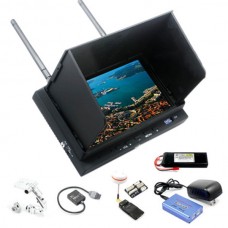 DJI Phantom FPV AVL58 Telemetry OSD Dual Antenna Monitor HUB System Build in Battery