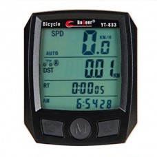 Cycling Bike Bicycle Cycle Computer Odometer Speedometer Waterproof Black