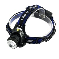 204 Side Switch Light Zoom High Power Headlamp for Hiking Camping Fishing Outdoor Sports