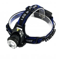 204 Side Switch Light Zoom High Power Headlamp for Hiking Camping Fishing Outdoor Sports