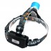 2800 T6 Boruit Blue Color High Power Headlamp Focus Adjustable for Hiking Fishing Outdoor Sports