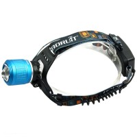 2800 T6 Boruit Blue Color High Power Headlamp Focus Adjustable for Hiking Fishing Outdoor Sports