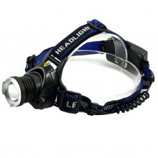 XQ58 T6 Side Switch Light Zoom High Power Headlamp for Hiking Camping Fishing Outdoor Sports
