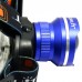 205 T6 Boruit High Power Headlamp Blue w/ Colorful Strap for Hiking Fishing Outdoor Sports
