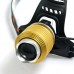 2800 T6 Boruit Golden Color High Power Headlamp Focus Adjustable for Hiking Fishing Outdoor Sports