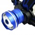 205 T6 Blue Strap Light High Power Headlamp for Hiking Fishing Outdoor Sports