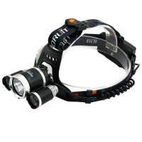 RJ3000 1xT6+XPE Three LED Light High Power Headlamp for Hiking Camping Fishing Outdoor Sports