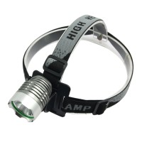 8.4V T6 Single LED Yellow Light High Power Headlamp for Hiking Camping Fishing Outdoor Sports