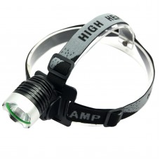 8.4V T6 Single LED Yellow Light High Power Headlamp for Hiking Camping Fishing Outdoor Sports