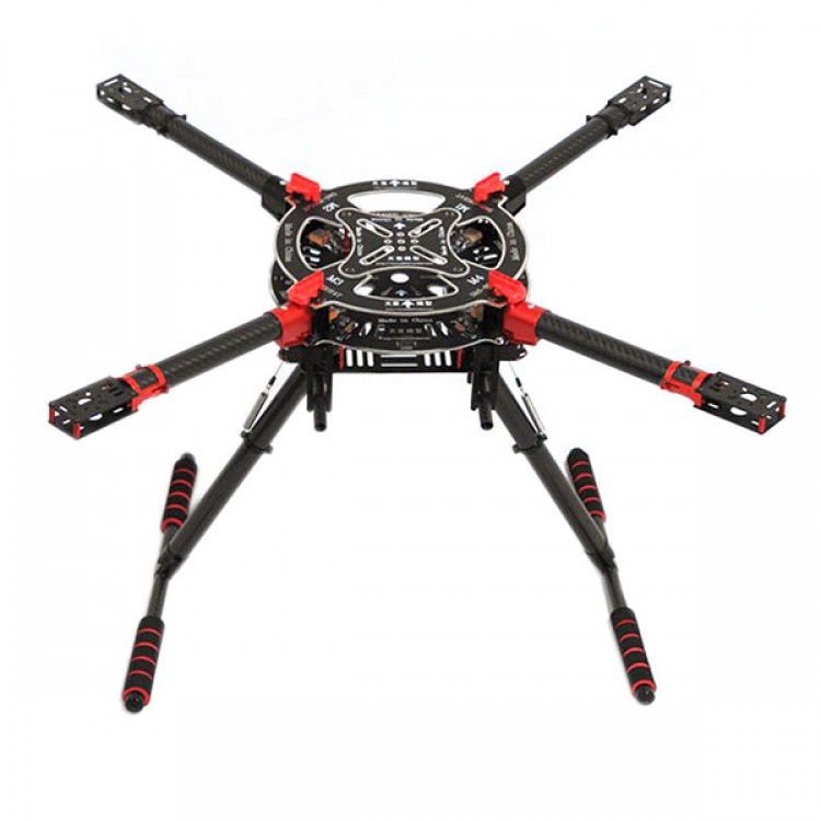 T800 Carbon Fiber Foldable Quadcopter Kit with Retractable Landing Skid