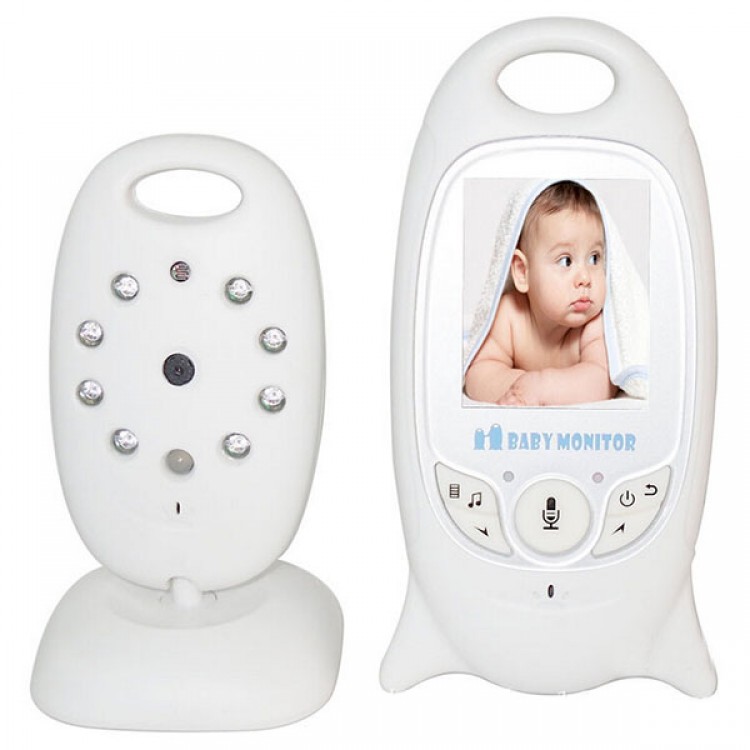 Night Vision VOX Baby Monitor w/ 8 Lullabies Temperature 2 Way