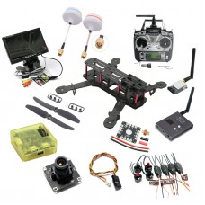 Carbon Fiber Full Set Mini QAV250 Quadcopter with 800TVL Camera & HD Monitor & 5.8G TX RX & T6 Transmitter
