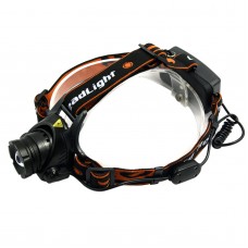 204 XQ51 Cable Switch Orange Strap High Power Headlamp Camping Headlight Cycling Lanterna LED