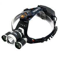 RJ5000 2400 Lumens T6+XPE Head Lamp White+Red High Power LED Headlamp For Camping Hunting