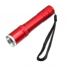 006T6 2017 T6 Red Zoom Mini Flashlight Flashlight Torch Use Battery for Hiking Camping Outdoor Sports 