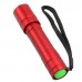 006T6 2017 T6 Red Zoom Mini Flashlight Flashlight Torch Use Battery for Hiking Camping Outdoor Sports 