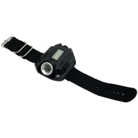LKK-7007 Watch Flashlight Wrist Torch w/ Display & Charging Port for Hiking Camping Outdoor Sports