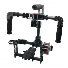 G10 3 Axis Brushless Handheld Gimbal Carbon Fiber Camera PTZ w/ 3pcs Motors Handle Camera Mount for Photography