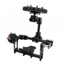 3 Axis DSLR Carbon Fiber Brushless Aerial Gimbal w/ 3pcs Motor for 5d GH3 GH4 Camera PFV Photography