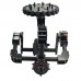 3 Axis DSLR Carbon Fiber Brushless Aerial Gimbal w/ Motors & 32 bit Controller for 5d GH3 GH4 Camera PFV Photography