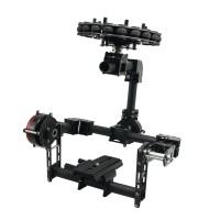 3 Axis DSLR Carbon Fiber Brushless Aerial Gimbal w/ Motor & 8 bit Controller for 5d GH3 GH4 Camera PFV Photography