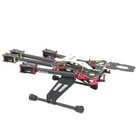 DAYA-550 Ugrade Version Alien Quad 3K Carbon Fiber Folding 4 Axis FPV Quadcopter Frame Kit Red