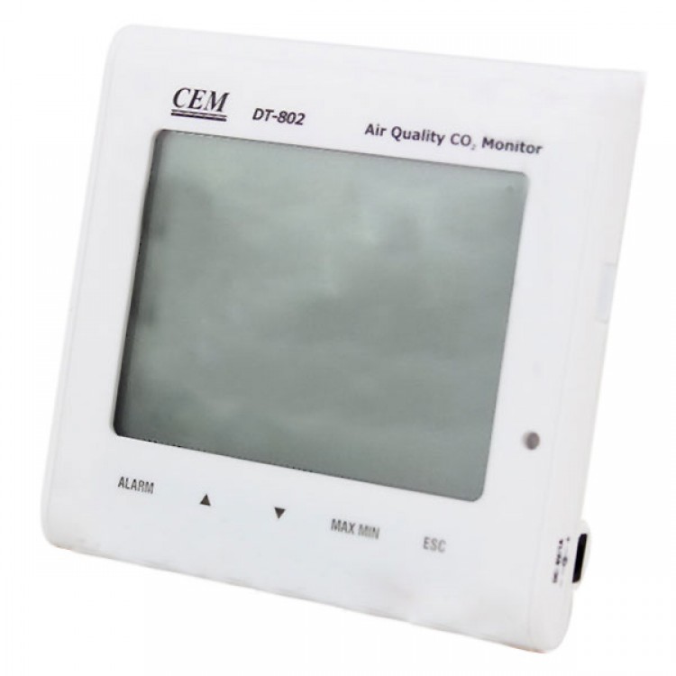 Brand CEM DT-802 Desktop Indoor Air Quality CO2 Monitor CARBON DIOXIDE .